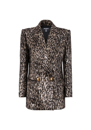 Balmain Sequinned Double-Breasted Blazer