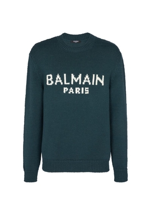 Balmain Jacquard-Logo Sweater