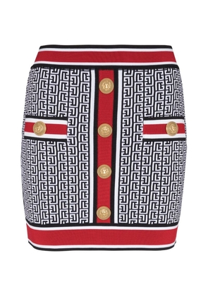 Balmain Monogram Mini Skirt