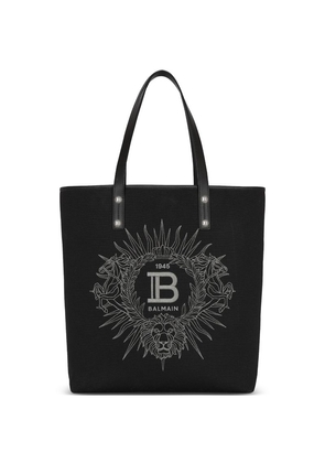 Balmain Embroidered Varsity Logo Tote Bag