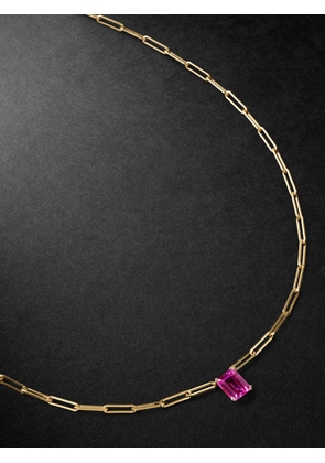 Yvonne Léon - Gold Corundum Pendant Necklace - Men - Pink