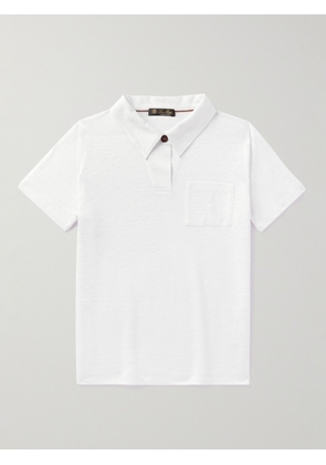 Loro Piana Kids - Coastline Linen-Jersey Polo Shirt - Men - White - Age 4