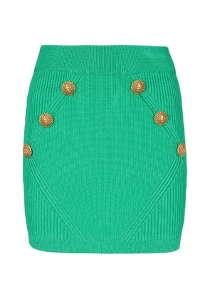 Balmain Button-Detail Mini Skirt