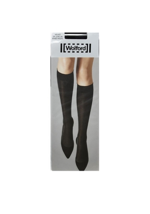 Wolford Knee-High Velvet Deluxe 50 Socks