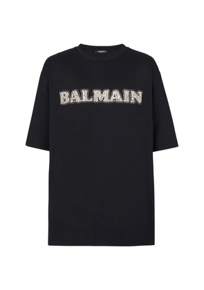 Balmain Embroidered Logo T-Shirt