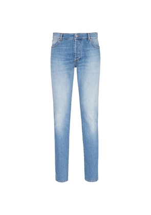 Balmain Cotton-Blend Slim-Fit Jeans