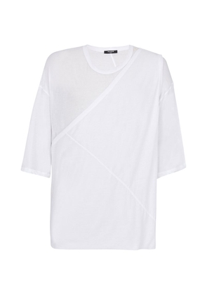 Balmain Draped Double-Layer T-Shirt