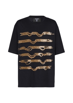 Balmain Chain-Embellished T-Shirt