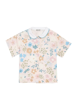 Il Gufo Cotton Floral Short-Sleeve Shirt (3-12 Years)