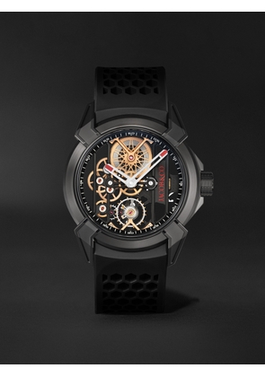 Jacob & Co. - Epic X Limited Edition Hand-Wound Skeleton 44mm Titanium and Rubber Watch, Ref. No. EX110.21.AA.AF - Men - Black