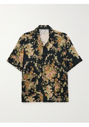 Our Legacy - Elder Camp-Collar Floral-Print Cotton Shirt - Men - Black - IT 44