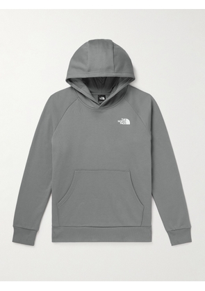 The North Face - Logo-Print Cotton-Jersey Hoodie - Men - Gray - XS