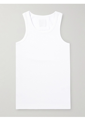Givenchy - Slim-Fit Ribbed Stretch-Cotton Tank Top - Men - White - XS