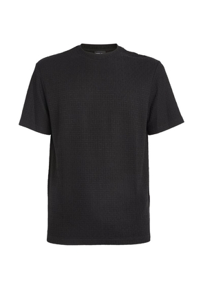 Giorgio Armani Geometric-Weave T-Shirt