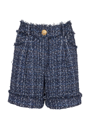 Balmain Tweed High-Rise Shorts