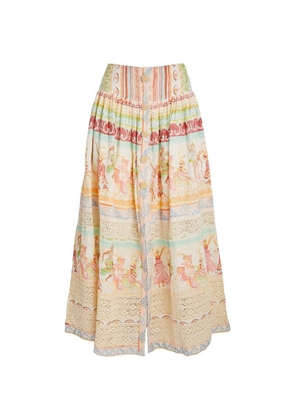Hayley Menzies Broderie Anglaise Maxi Skirt