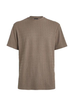Giorgio Armani Geometric-Weave T-Shirt
