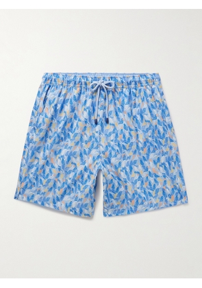 Peter Millar - Parrot Talk Straight-Leg Mid-Length Printed Swim Shorts - Men - Blue - S