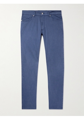 Peter Millar - Wayfare Slim-Fit Stretch-TENCEL™ and Cotton-Blend Twill Trousers - Men - Blue - UK/US 30