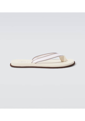 Brunello Cucinelli Leather thong sandals