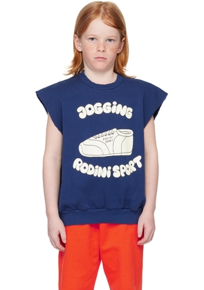 Mini Rodini Kids Blue 'Jogging' Sweatshirt