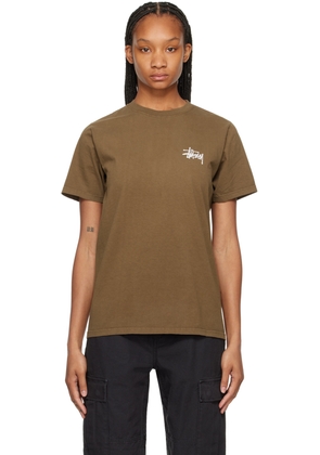 Stüssy Brown Pigment-Dyed T-Shirt