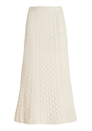 Gabriela Hearst - Callum Cashmere Knit Skirt - White - XS - Moda Operandi