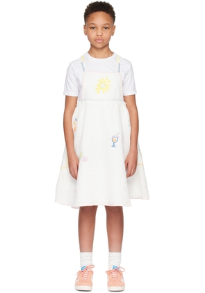 Stella McCartney Kids White Summer Doodles Dress