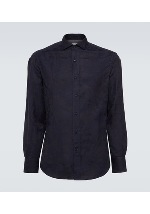 Brunello Cucinelli Cotton and linen shirt