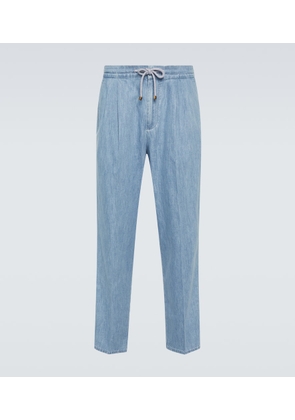 Brunello Cucinelli Low-rise tapered jeans
