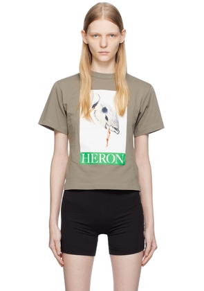Heron Preston Gray Graphic T-Shirt