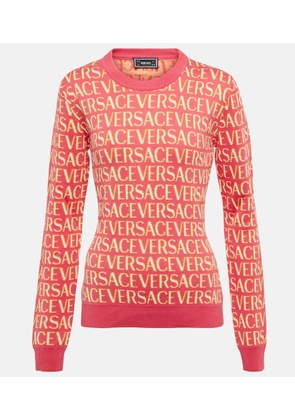 Versace Versace Allover cotton-blend sweater