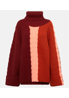 Roksanda Color-blocked cashmere wool sweater