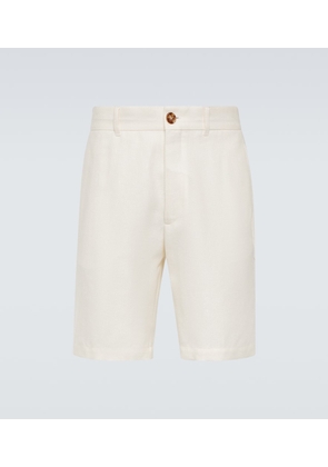 Brunello Cucinelli Linen and wool-blend shorts