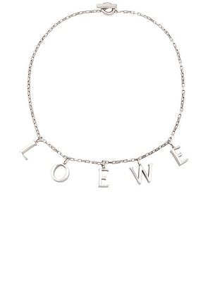 Loewe Bold Necklace in Silver - Metallic Silver. Size all.