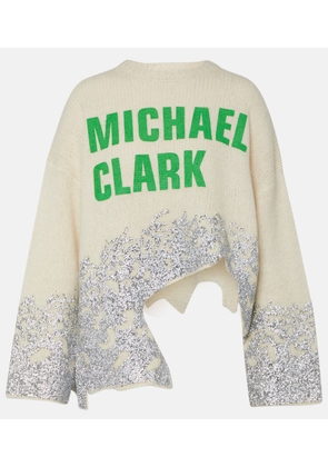 JW Anderson x Michael Clark embellished wool-blend sweater