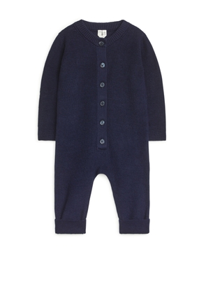 Knitted Overall - Blue