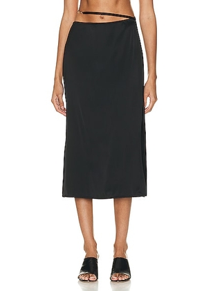 JACQUEMUS La Jupe Notte Skirt in Black - Black. Size 40 (also in ).