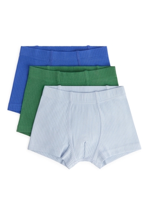 Ribbed Jersey Trunks - Blue