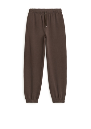 Soft French Terry Sweatpants - Brown