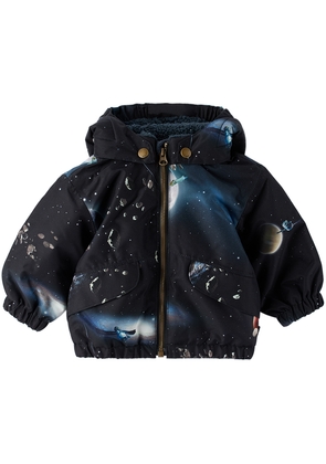 Molo Baby Black Printed Jacket