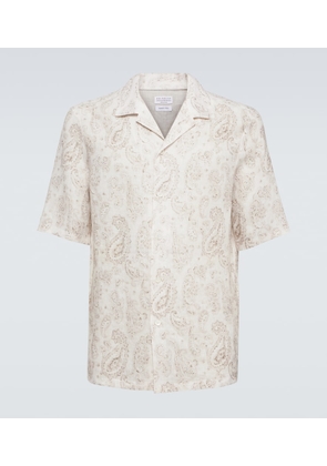 Brunello Cucinelli Paisley linen shirt