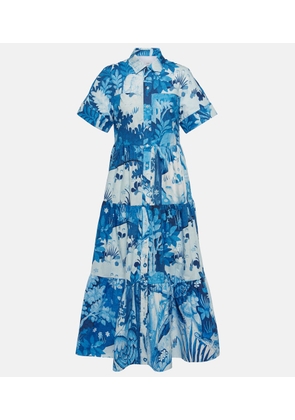 Erdem Printed cotton poplin shirt dress