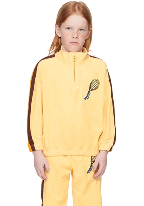 Mini Rodini Kids Yellow Tennis Embroidered Sweatshirt