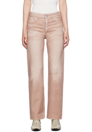 OUR LEGACY Pink Linear Cut Jeans