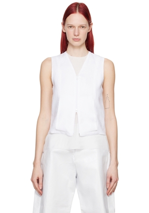 Gabriela Coll Garments White No.270 Vest