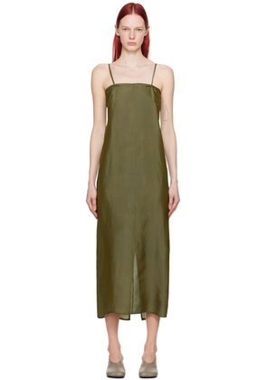 Gabriela Coll Garments Khaki No.269 Maxi Dress