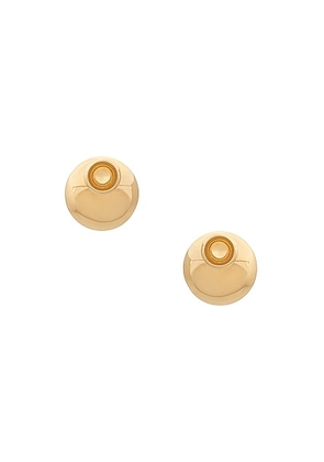 Bottega Veneta Dot Earring in Yellow Gold - Metallic Gold. Size all.