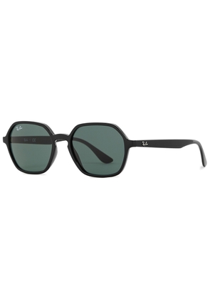 Ray-ban Tortoiseshell Hexagon-frame Sunglasses - Black