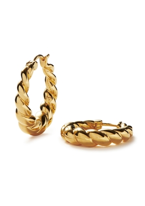 Missoma Tidal Medium 18kt Gold-plated Hoop Earrings - One Size